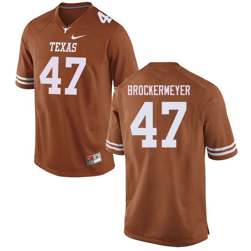 Men #47 Luke Brockermeyer Texas Longhorns College Football Jerseys Sale-Orange